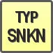 Piktogram - Typ: SNKN